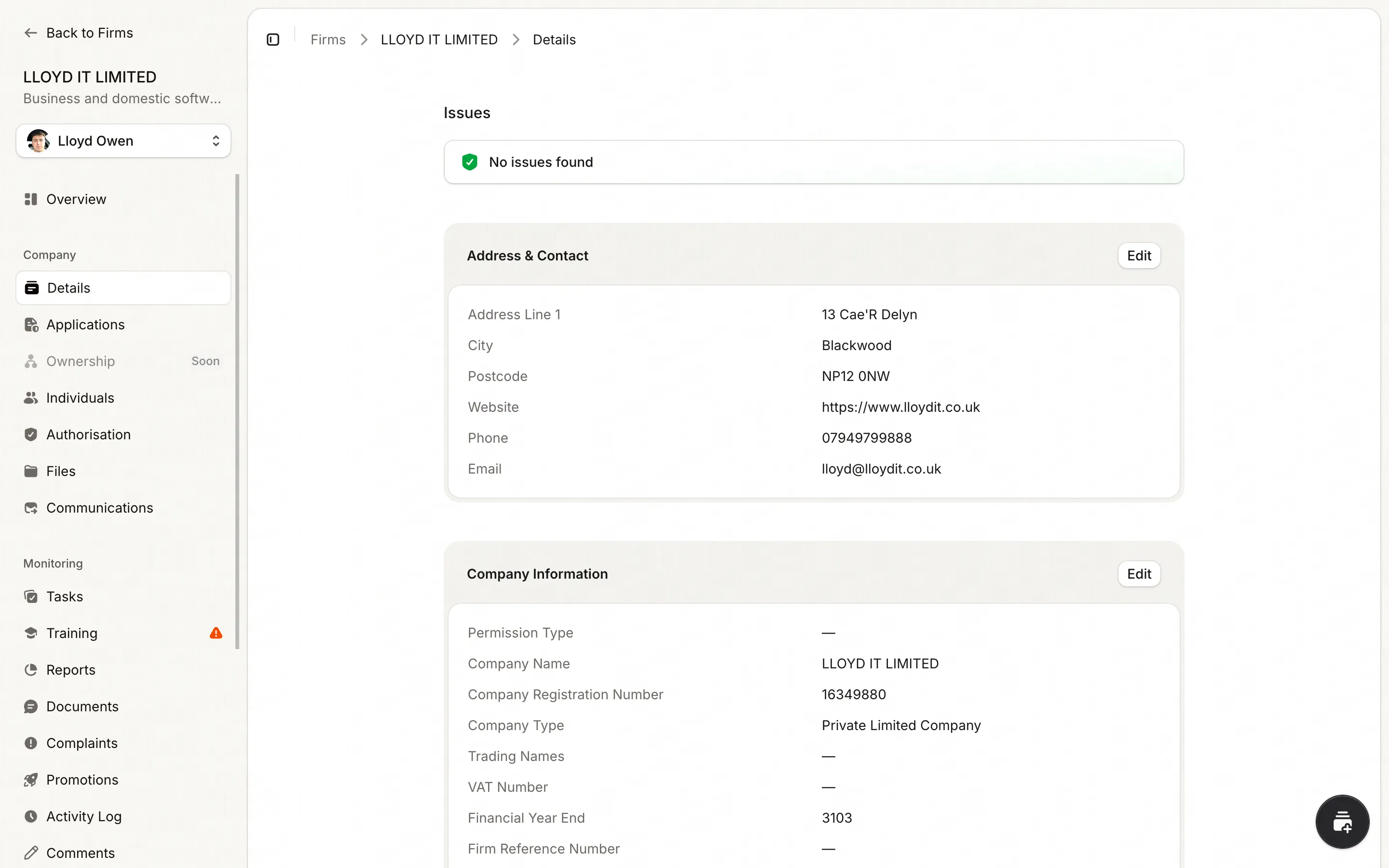 Firm & network management